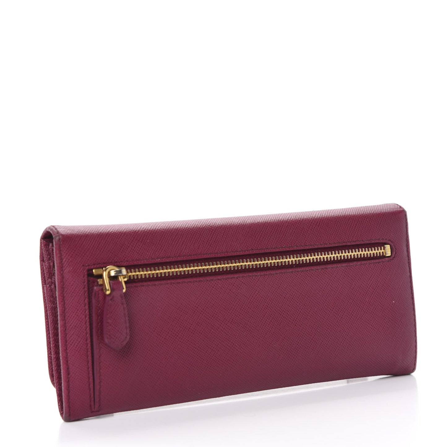 Saffiano Metal Continental Flap Wallet Ametista