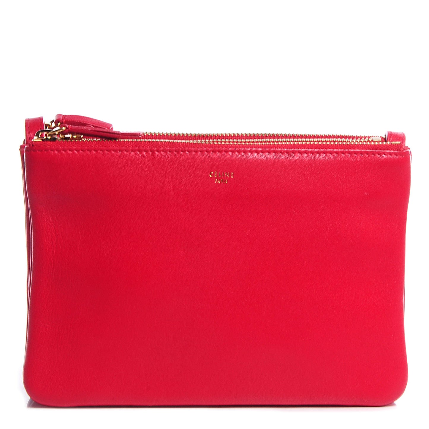 Lambskin Small Trio Crossbody Bag Vermillion