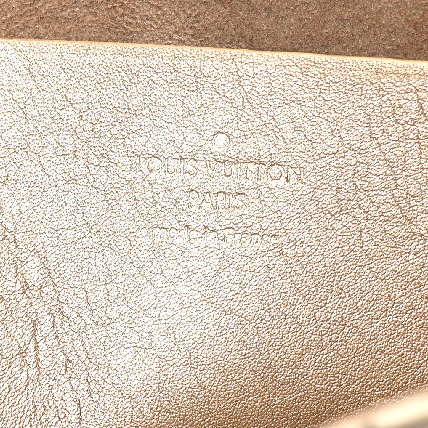 Metallic Calfskin Love Note Gold Silver