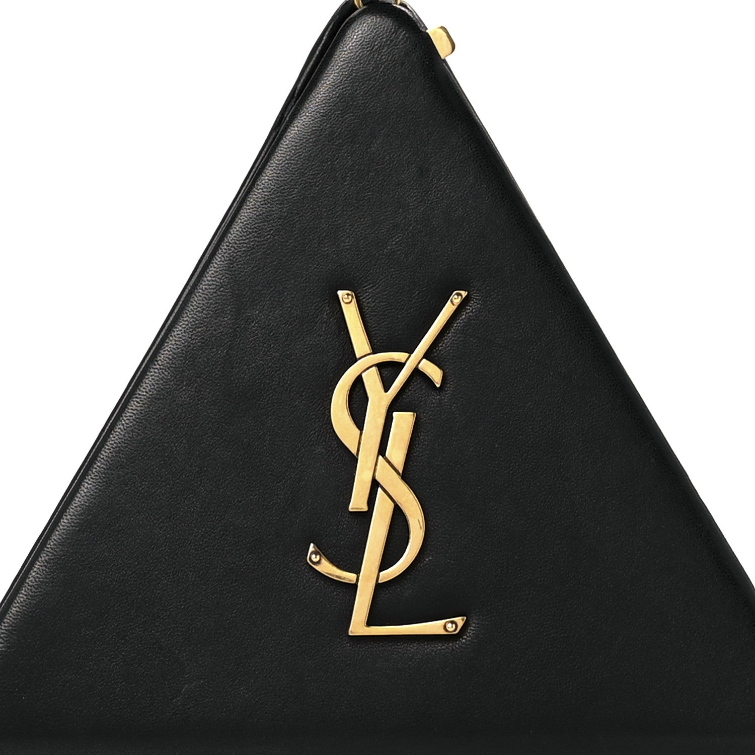 Saint Laurent Lambskin Pyramid Clutch Black 8 of 12