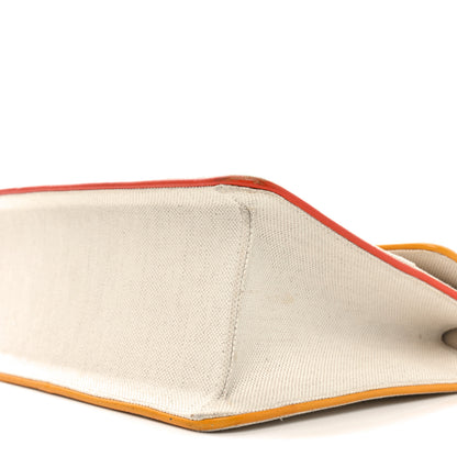 Gucci Linen Canvas Embroidered Small Shoulder Bag White 10 of 10