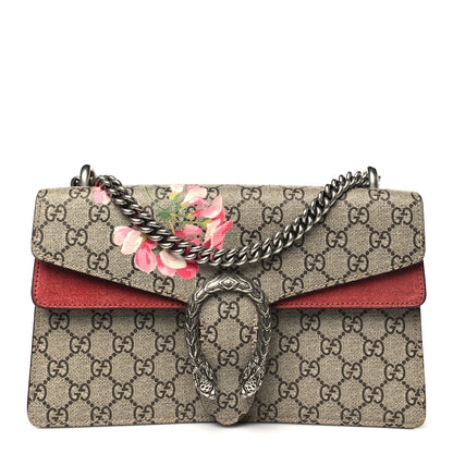 Gucci GG Supreme Monogram Blooms Small Dionysus Shoulder Bag Beige Multicolor Dry Rose 1 of 10
