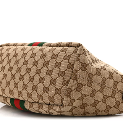 Gucci Monogram Web Medium Vanity Top Handle Bag Brown 10 of 10