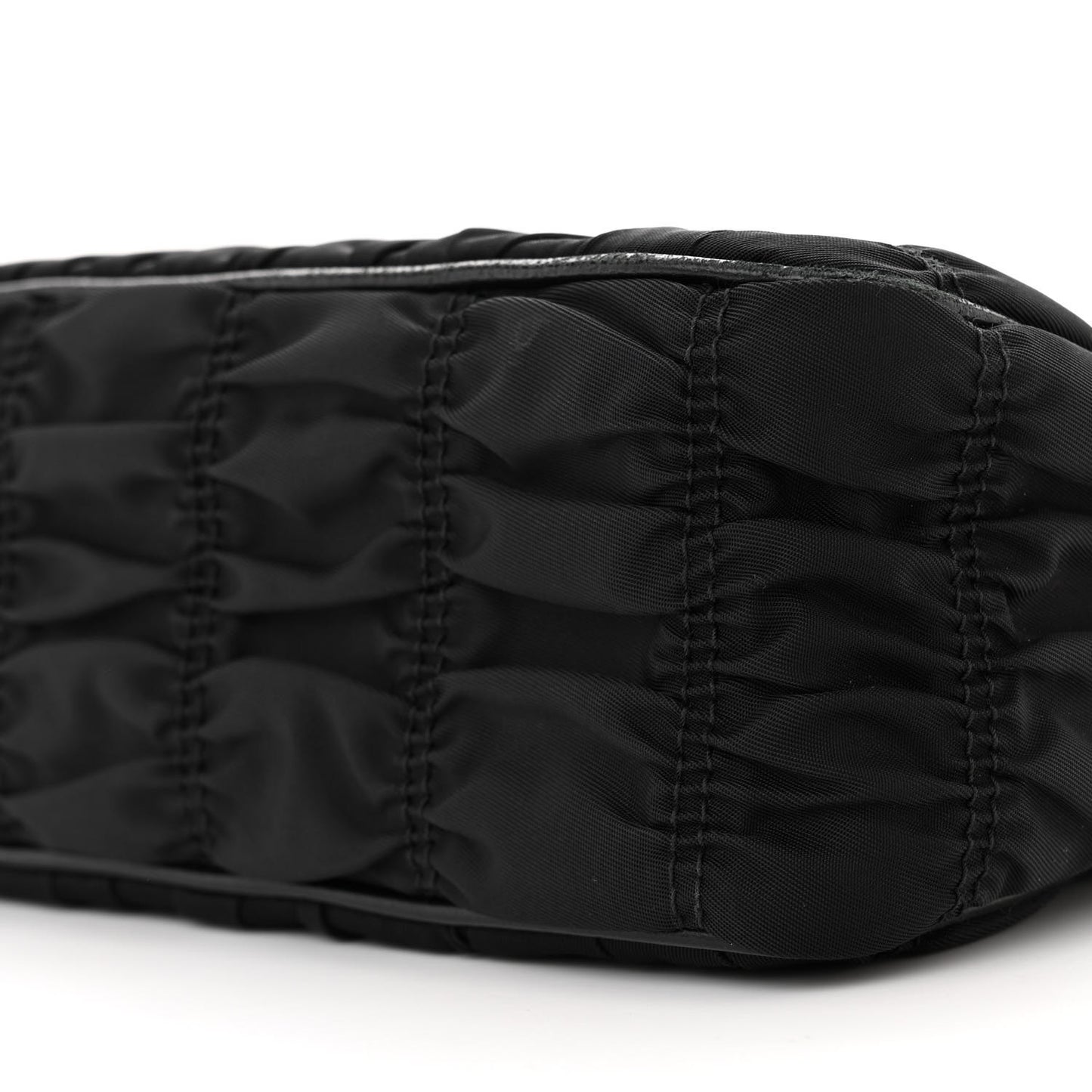 Tessuto Nylon Gaufre Shoulder Bag Black