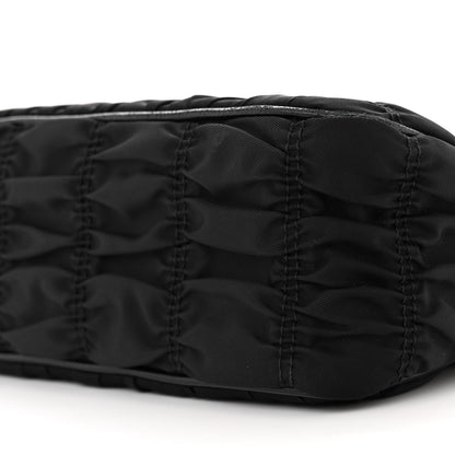 Prada Tessuto Nylon Gaufre Shoulder Bag Black 9 of 9