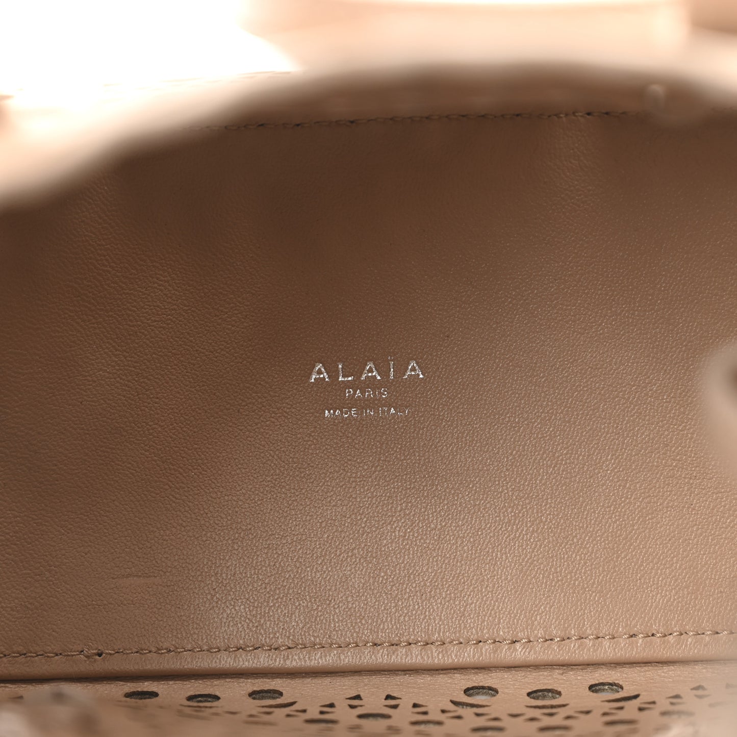 Calfskin Vienne Wave Mina 25 Bag Sable