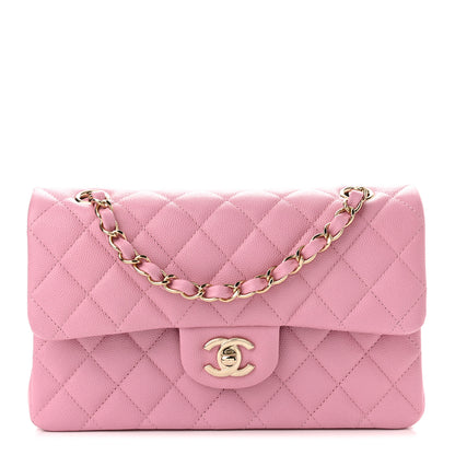 Chanel Caviar Quilted Small Double Flap Pink 1 of 11