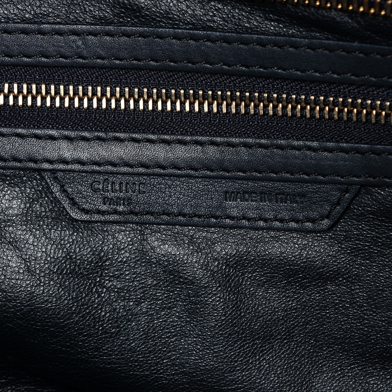 Celine Smooth Calfskin Shoulder Luggage Navy 6 of 10