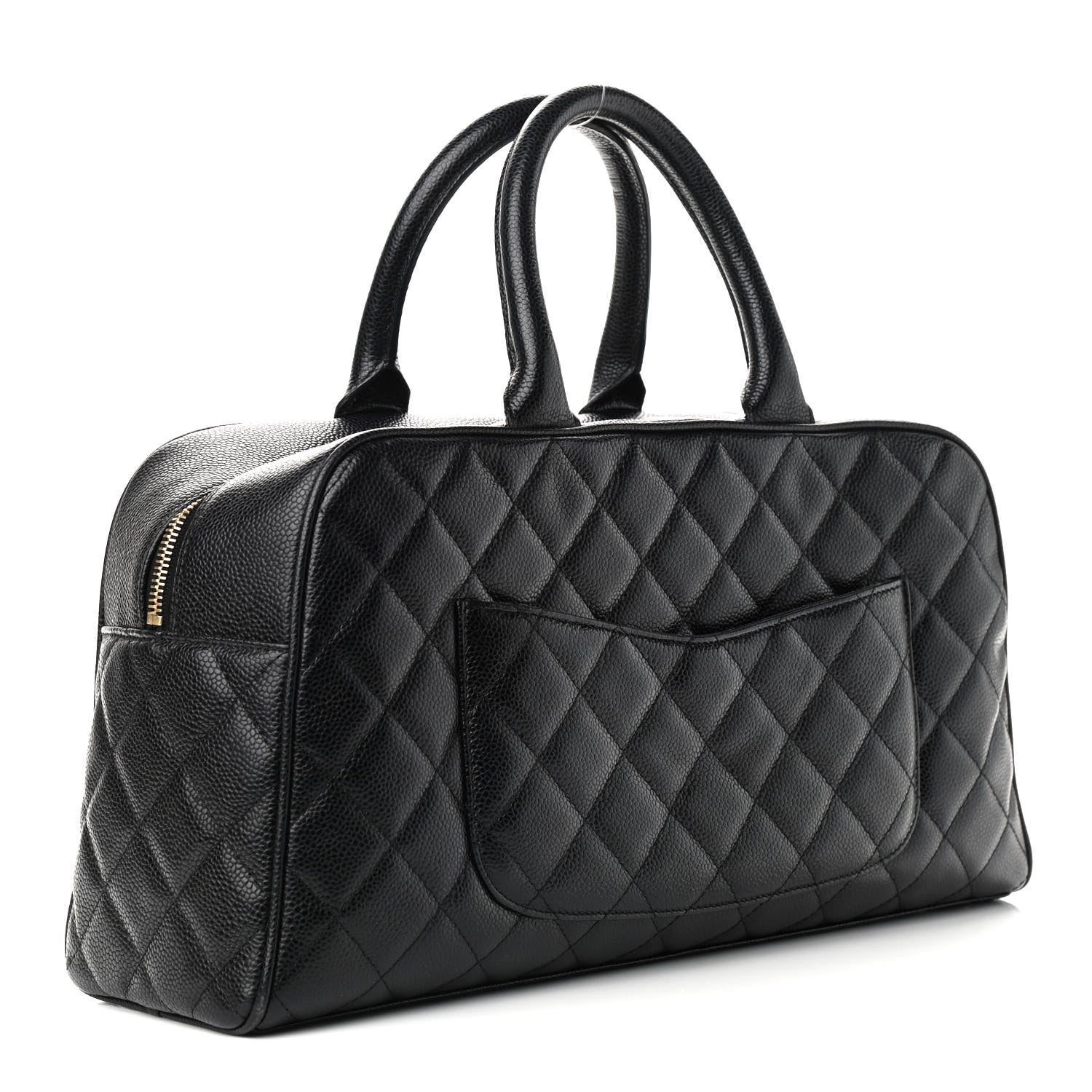 Chanel Caviar Quilted Large Bowler Black 2 of 11