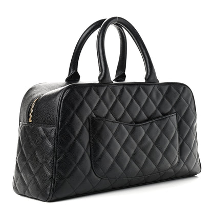 Chanel Caviar Quilted Large Bowler Black 2 of 11