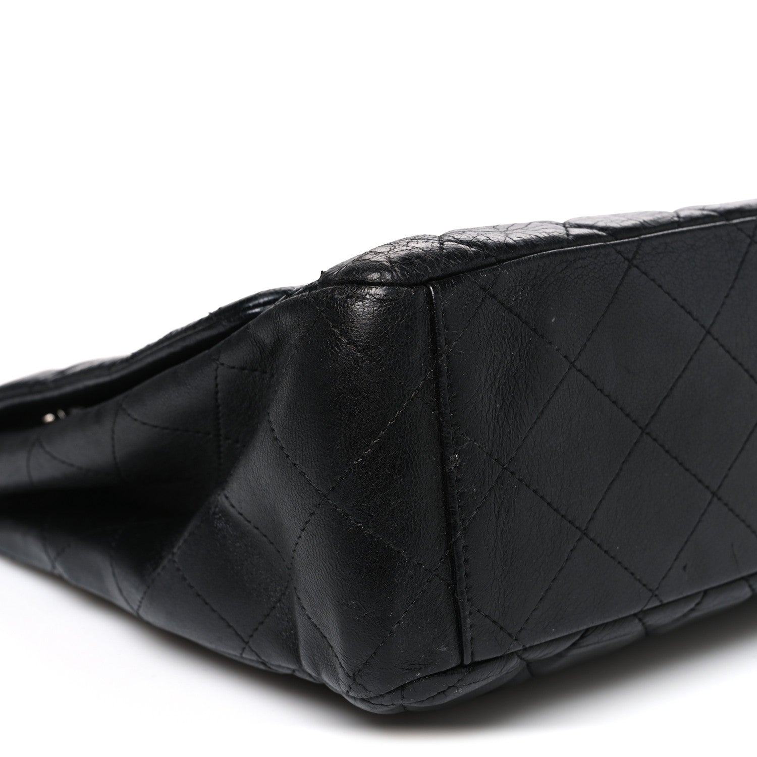 Chanel Lambskin Quilted Maxi Double Flap Black 9 of 11