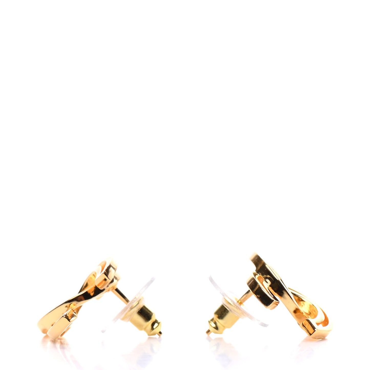 Metal Obazine CC Earrings Gold