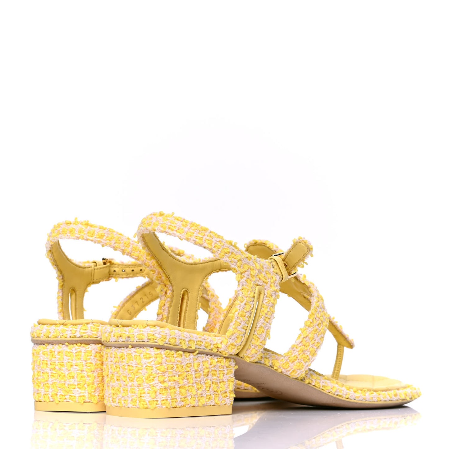 Tweed CC Sandal 37.5 Yellow
