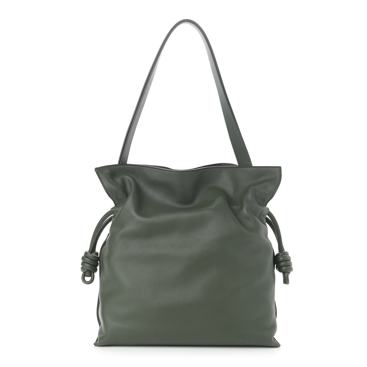Loewe Calfskin Large Flamenco Knot Bag Khaki 1 of 10