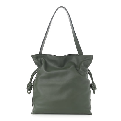 Loewe Calfskin Large Flamenco Knot Bag Khaki 1 of 10