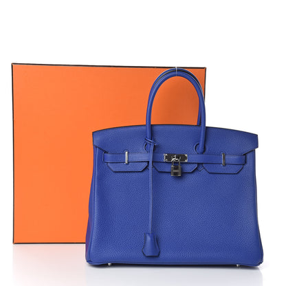 Hermes Togo Birkin 35 Bleu Electrique 31 of 31