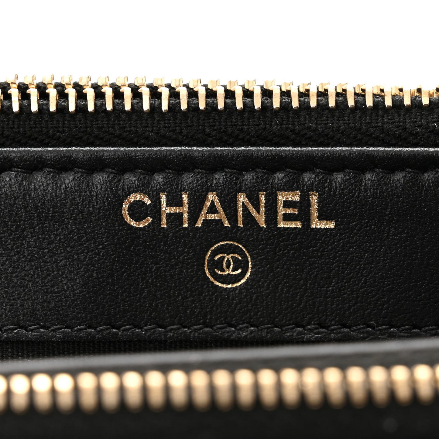 Caviar Studded Small Deauville Clutch With Chain Black
