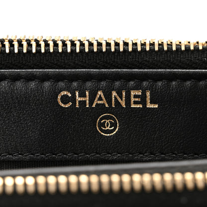 Chanel Caviar Studded Small Deauville Clutch With Chain Black 6 of 12