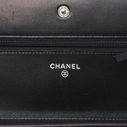 Chanel Calfskin Quilted Cambon Wallet On Chain WOC Black 6 of 11