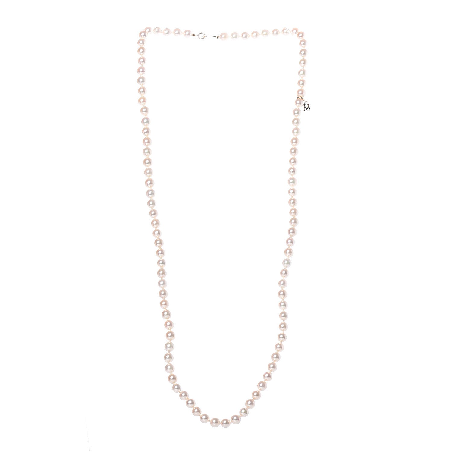Mikimoto 18K Yellow Gold Pearl 6-6.5mm Strand Necklace 3 of 3