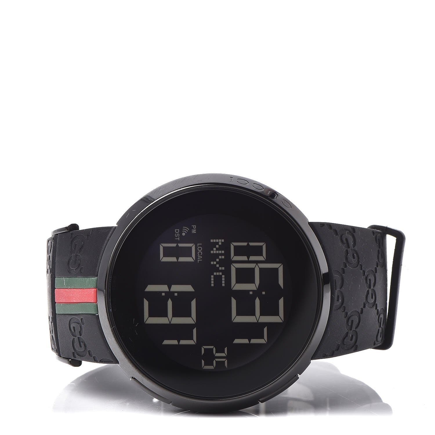 Gucci Stainless Steel Rubber 45mm Digital I-Gucci Web Watch Black 4 of 8