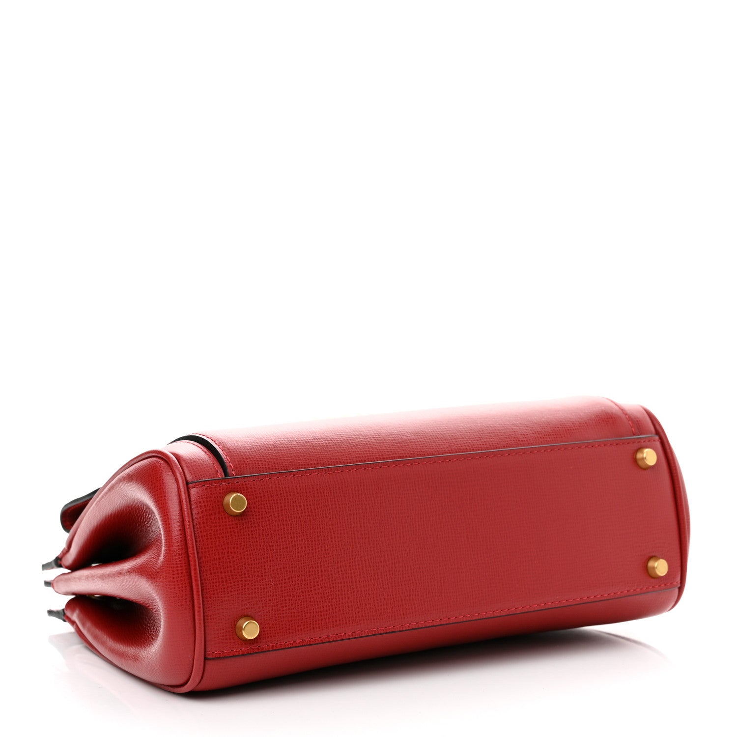 Valentino Garavani Grainy Calfskin Mini Rockstud Alcove Top-Handle Bag Rouge Pur 4 of 10