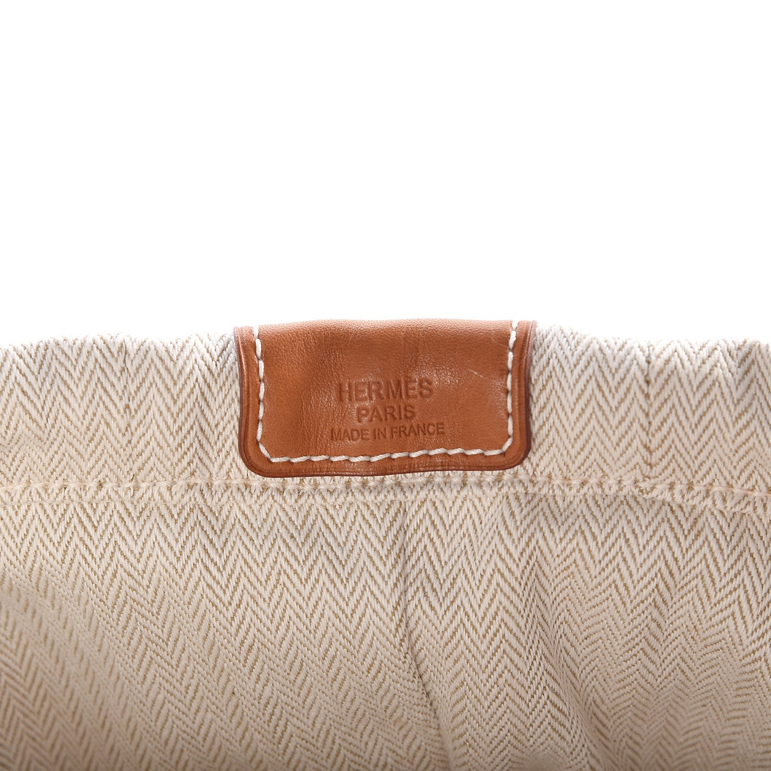 Hermes Canvas Barenia Fourbi 20 PM Pouch Naturel Fauve 7 of 10