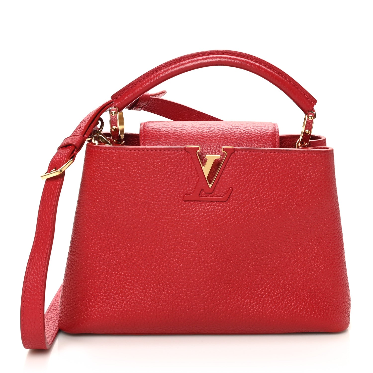 Louis Vuitton Taurillon Capucines BB Scarlet Red 1 of 9