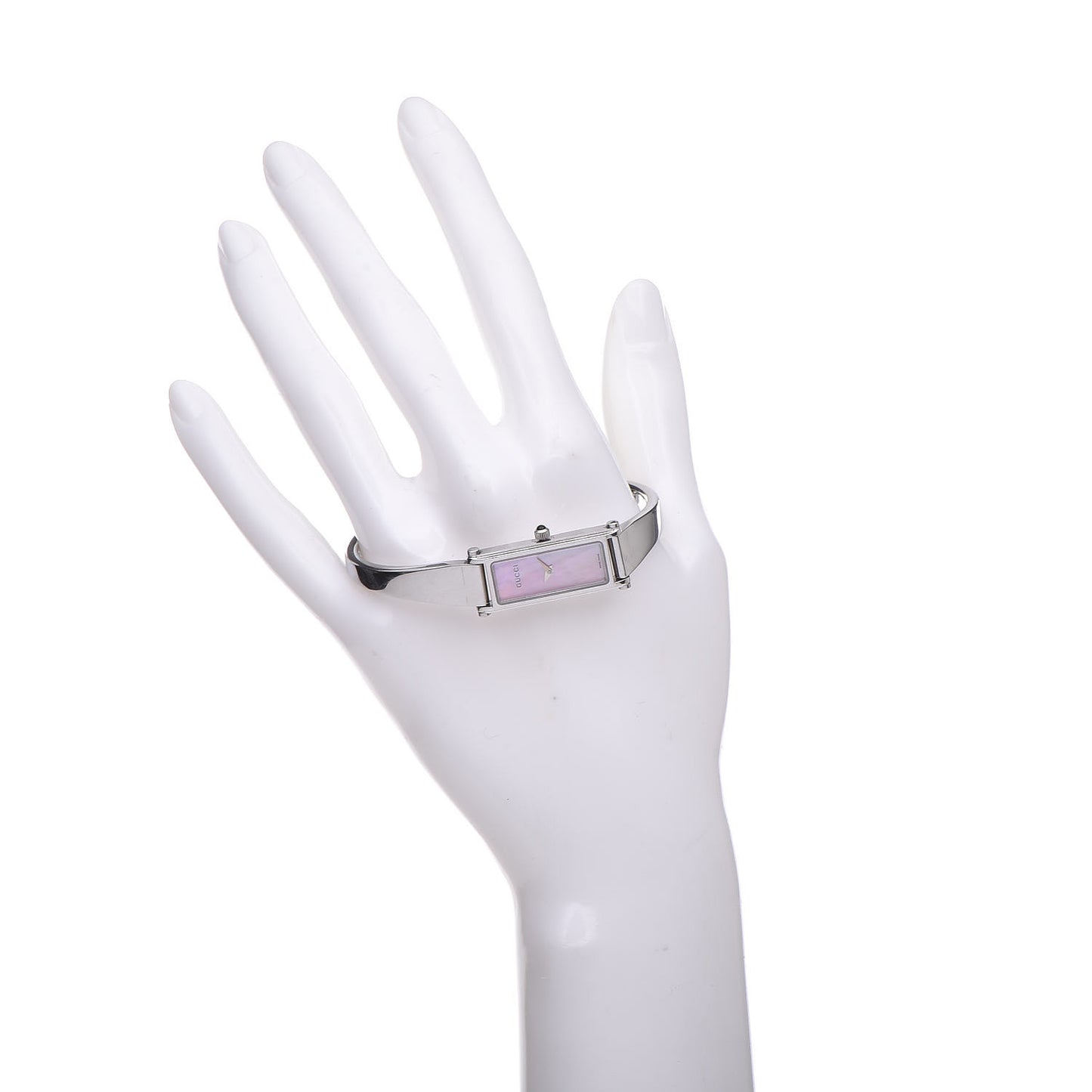 Stainless Steel Pink Mother of Pearl 12mm 1500L Horsebit Quartz Watch