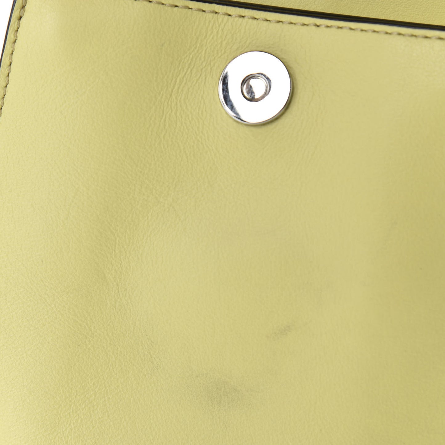 Suede Calfskin Mini Faye Bracelet Bag Lemonade