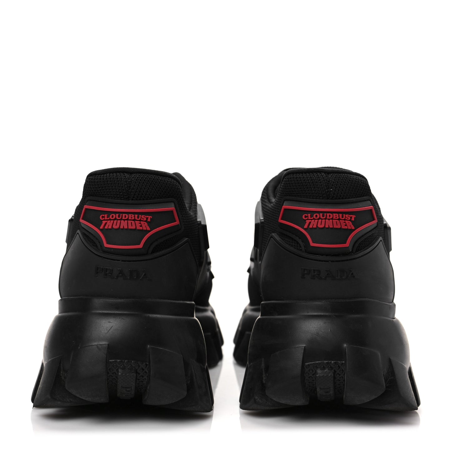 Rubber Technical Knit Fabric Cloudbust Thunder Sneakers 35 Black