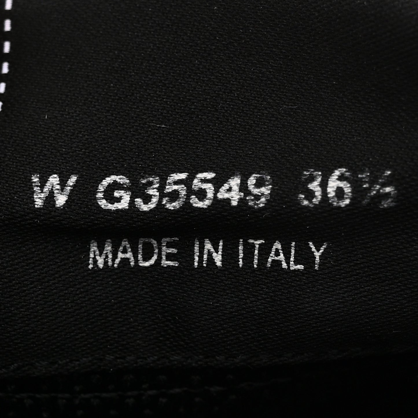 Fabric Logo Sneakers 36.5 Black