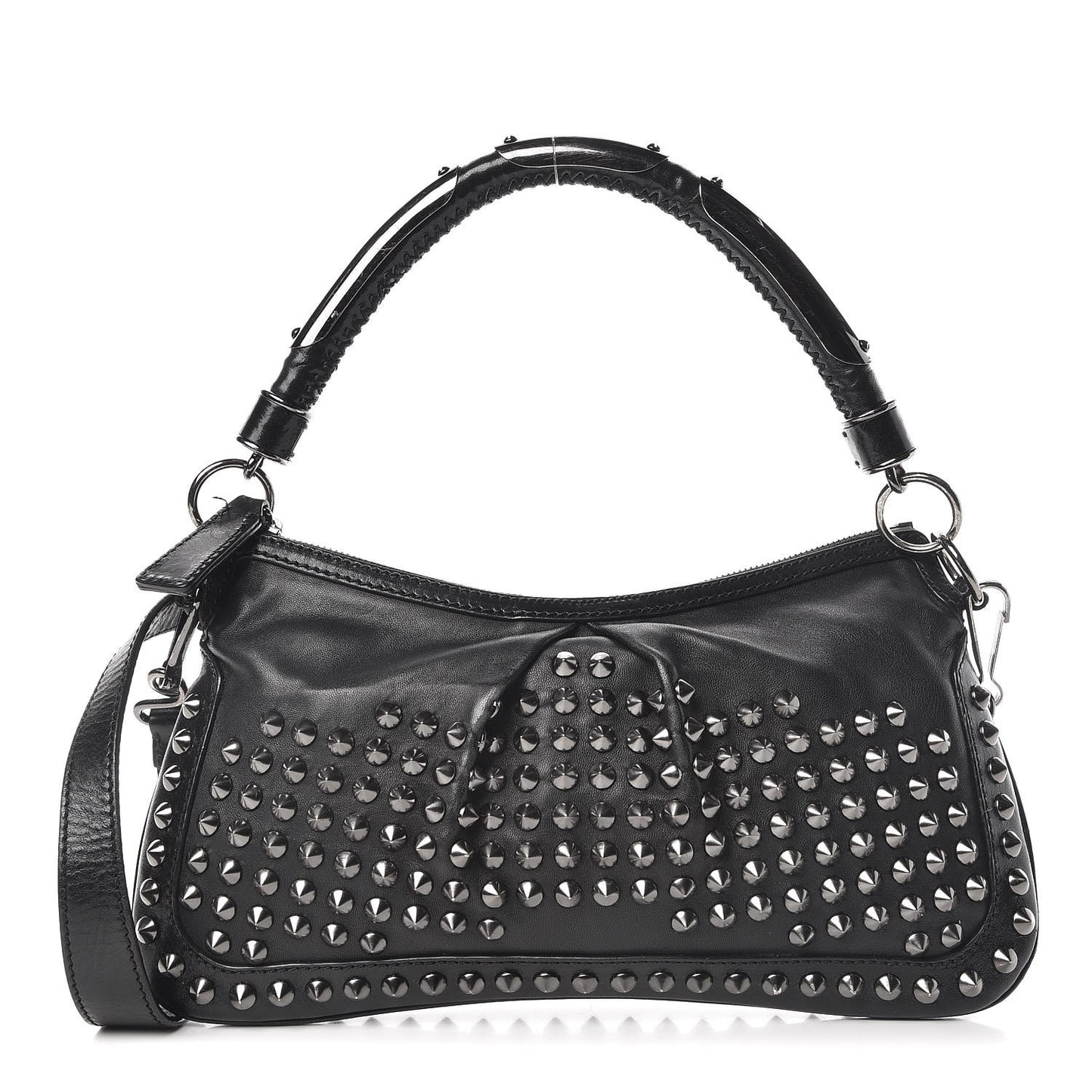 Prorsum Lambskin Studded Crossbody Black