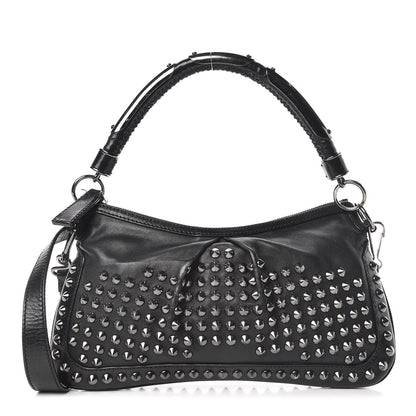 Burberry Prorsum Lambskin Studded Crossbody Black 1 of 10