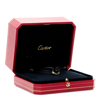 Cartier 18K Pink Yellow White Gold Trinity Adjustable Cord Bracelet Black 7 of 7