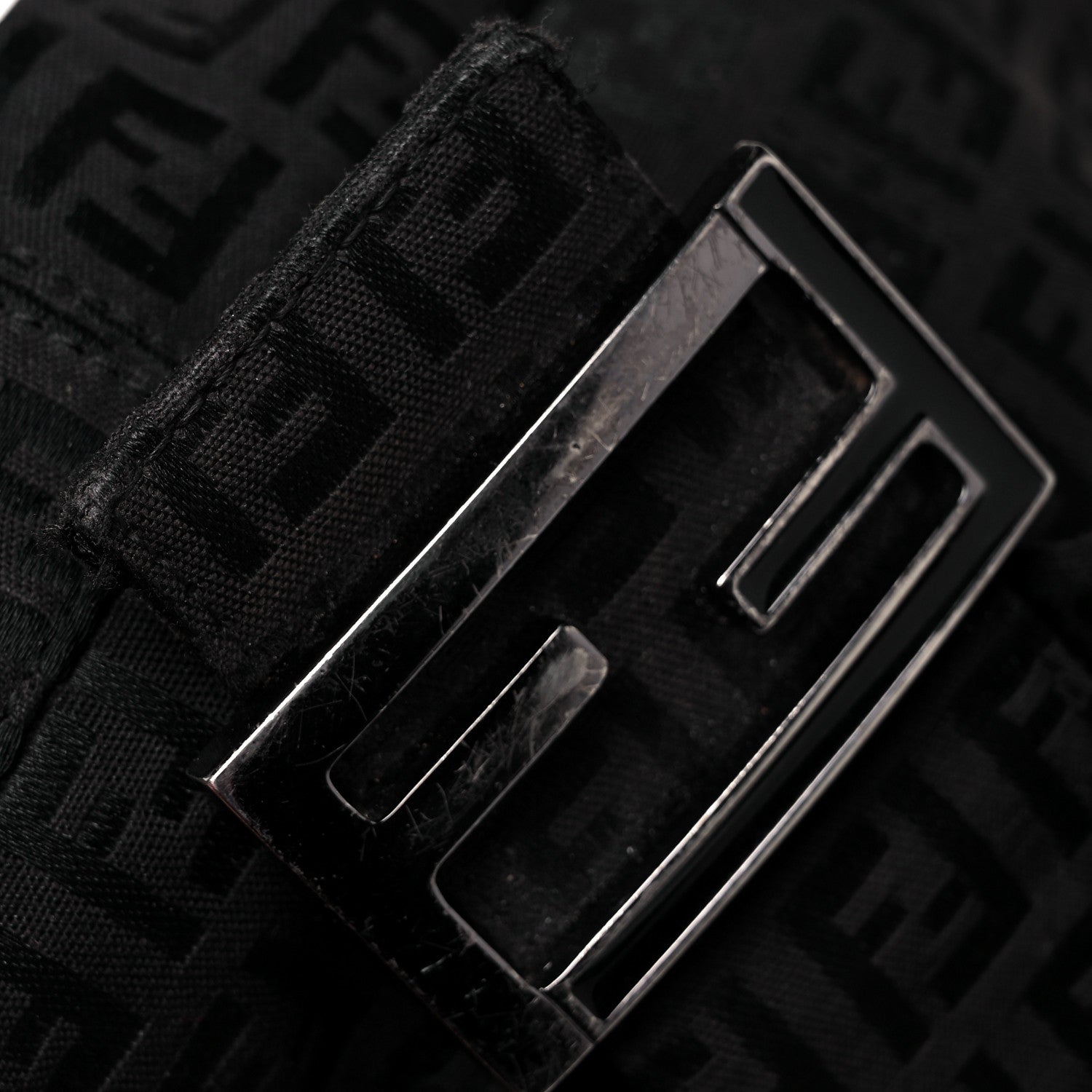 Fendi Zucchino Mama Baguette Black 10 of 10