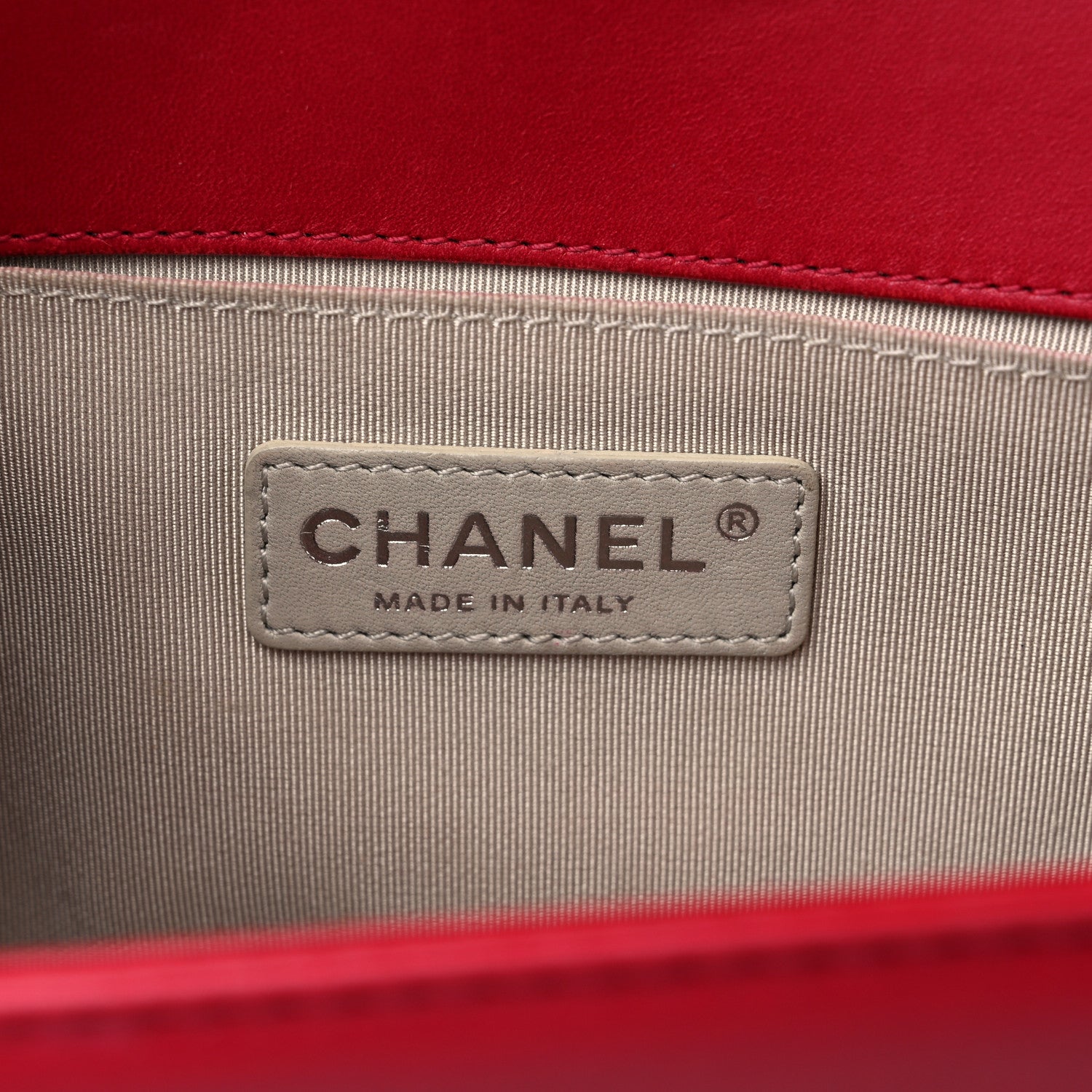 Chanel Perforated Lambskin Quilted Medium Boy Flap Red 6 of 12