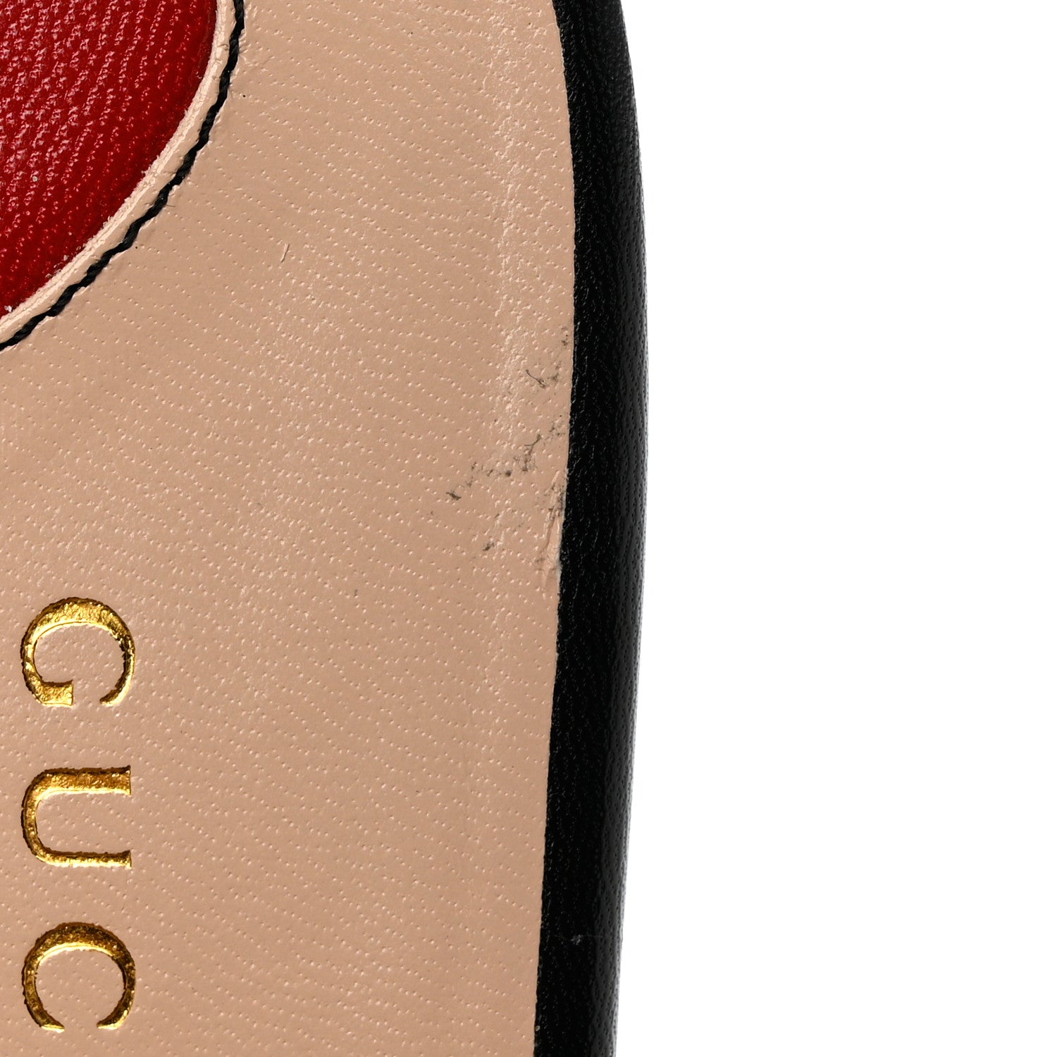 Gucci Lace Malaga Kid Womens Princetown Slippers 38.5 Black Skin Rose 9 of 10
