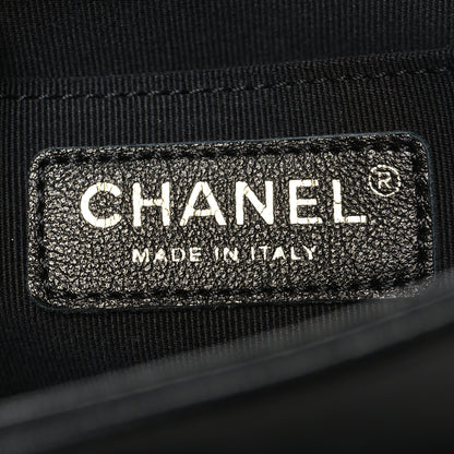 Chanel Calfskin Quilted Large Duma Pockets Drawstring Backpack Black 6 of 10