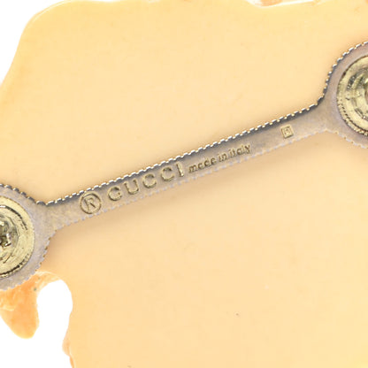 Gucci Resin Crystal Rajah Brooch Ivory 4 of 6