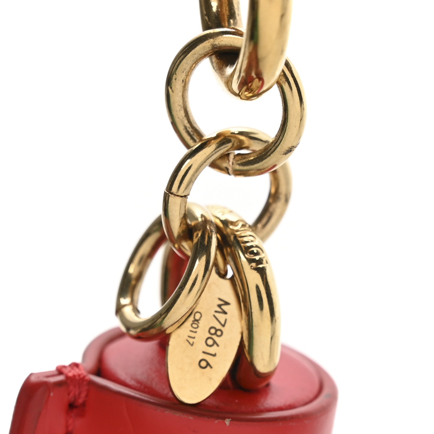 Louis Vuitton Monogram Tassel Bag Charm Red 4 of 4