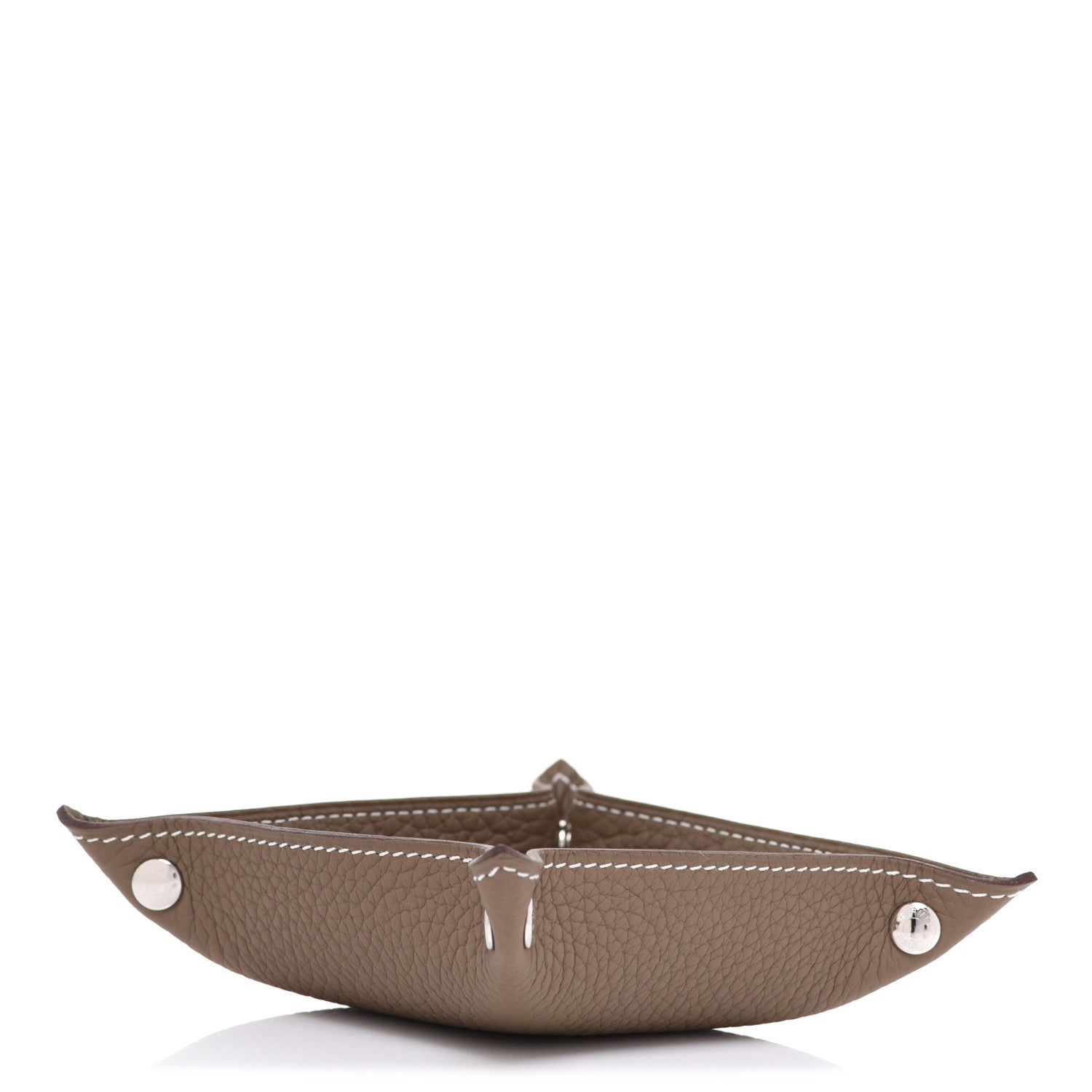 Hermes Taurillon Clemence Mini Mises et Relances Change Tray Etoupe 4 of 8