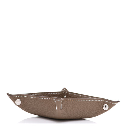 Hermes Taurillon Clemence Mini Mises et Relances Change Tray Etoupe 4 of 8