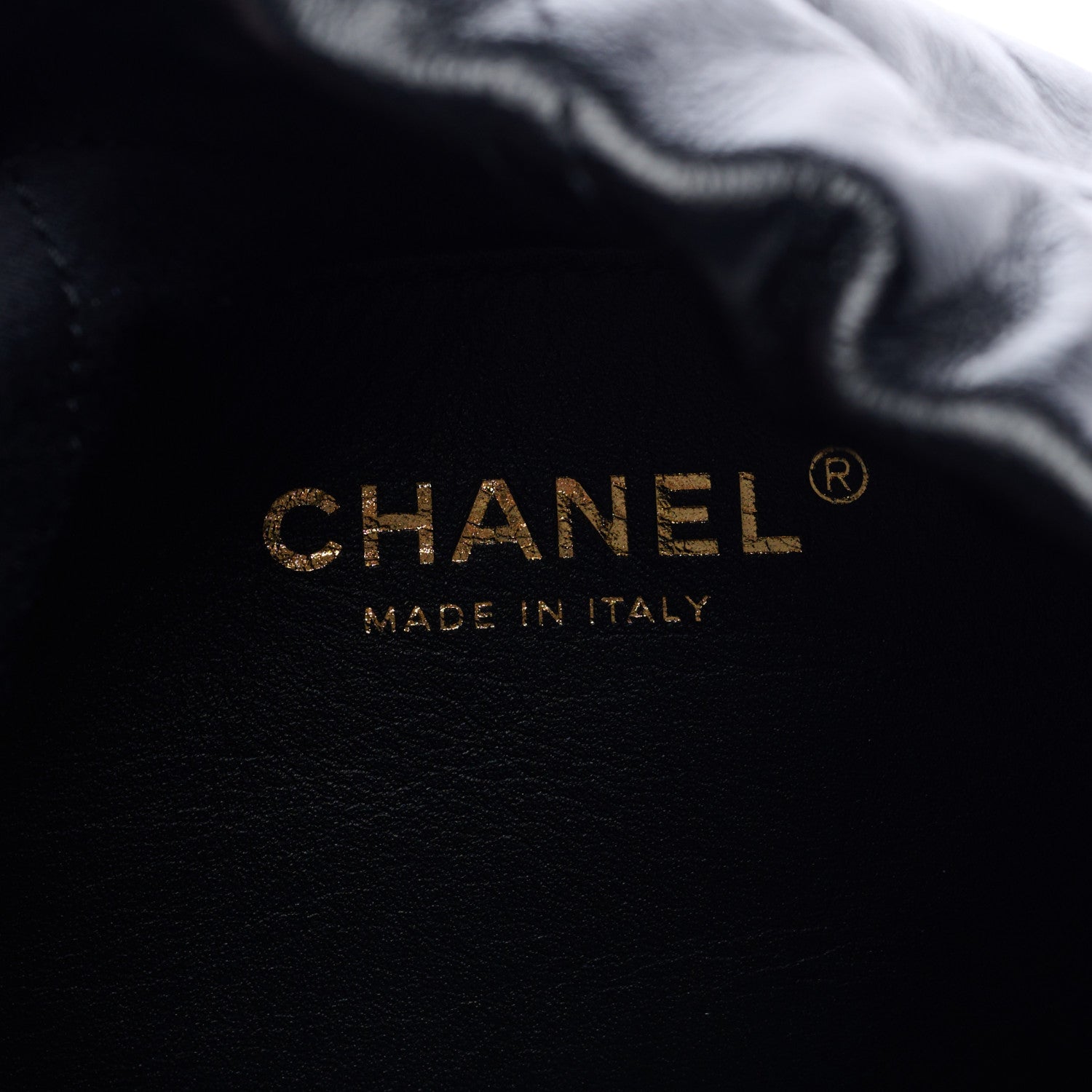 Chanel Shiny Crumpled Calfskin Quilted Pearl Mini Chanel 22 Black 6 of 9