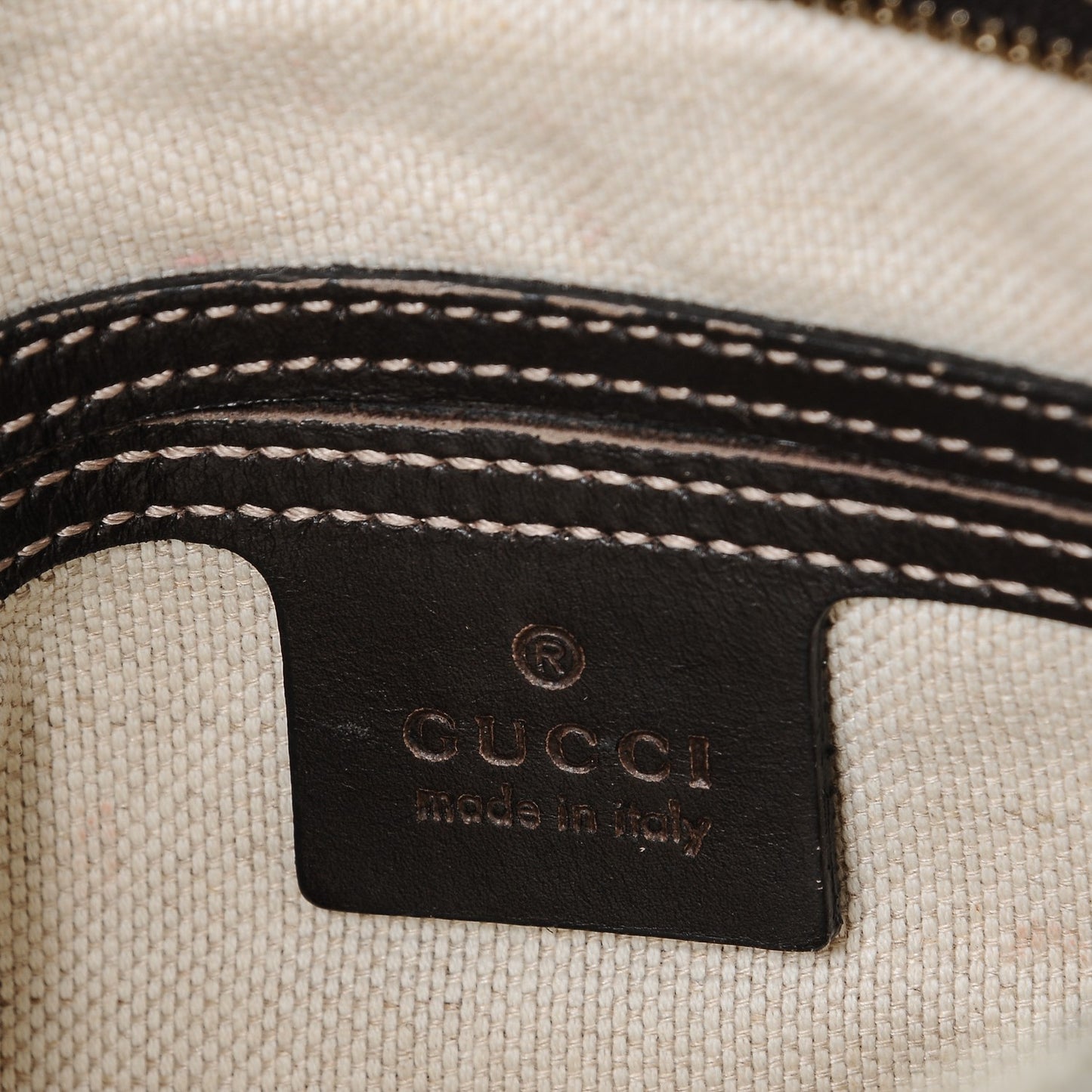 GG Supreme Monogram Small Flat Messenger Bag Dark Brown