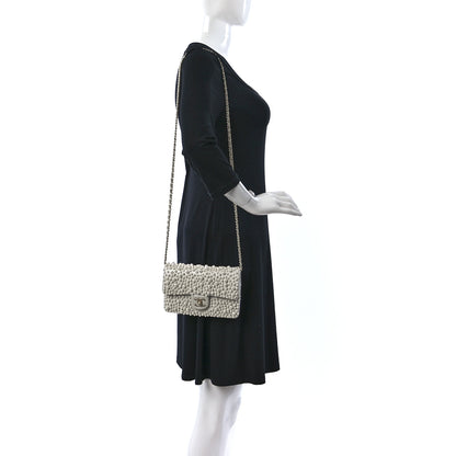Chanel Lambskin Pearls Flap White 2 of 9