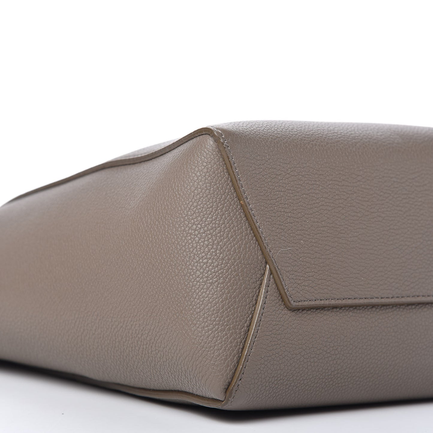 Soft Grained Calfskin Small Sangle Bucket Bag Taupe