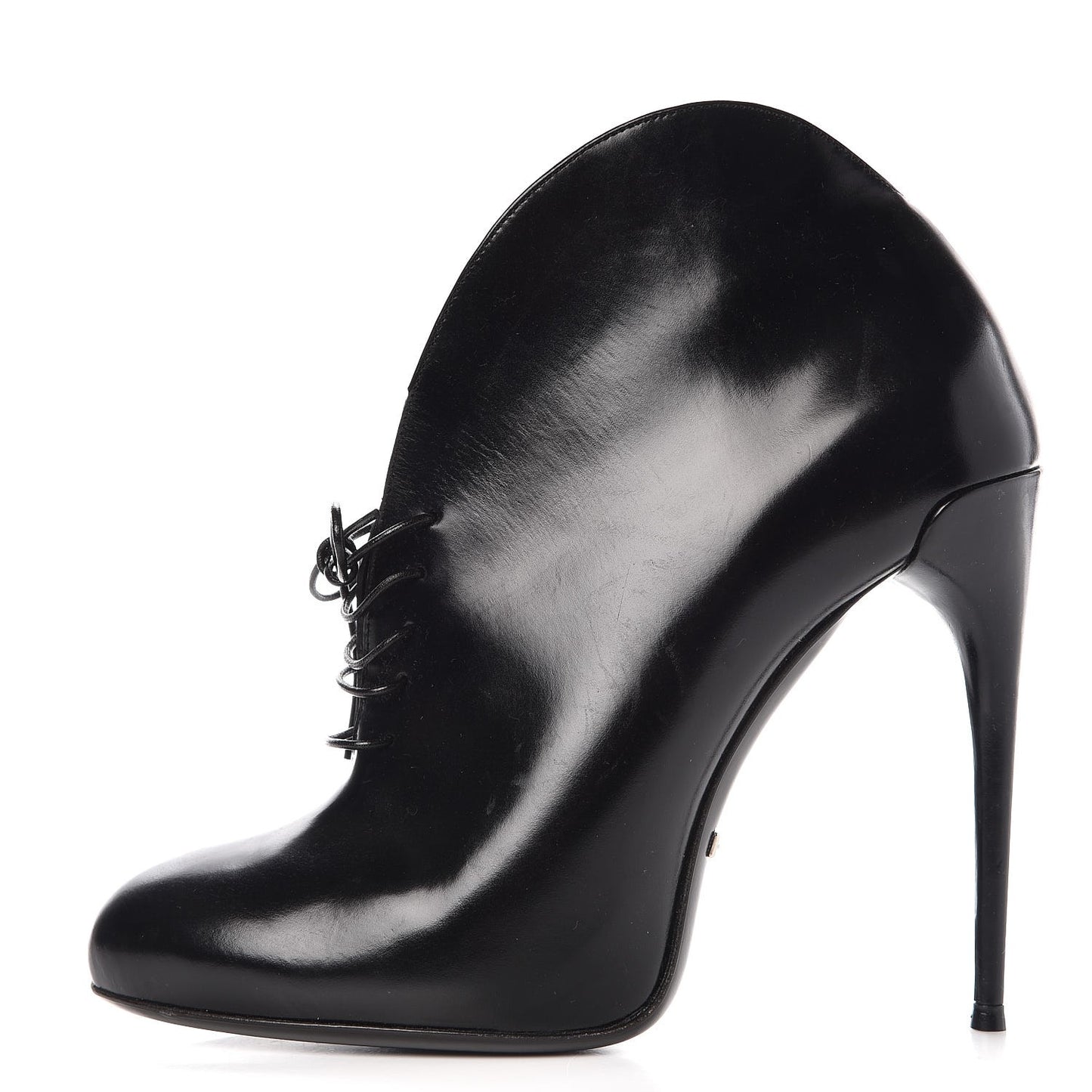 Regent Calfskin Kim Lace Up Ankle Boots 37 Black