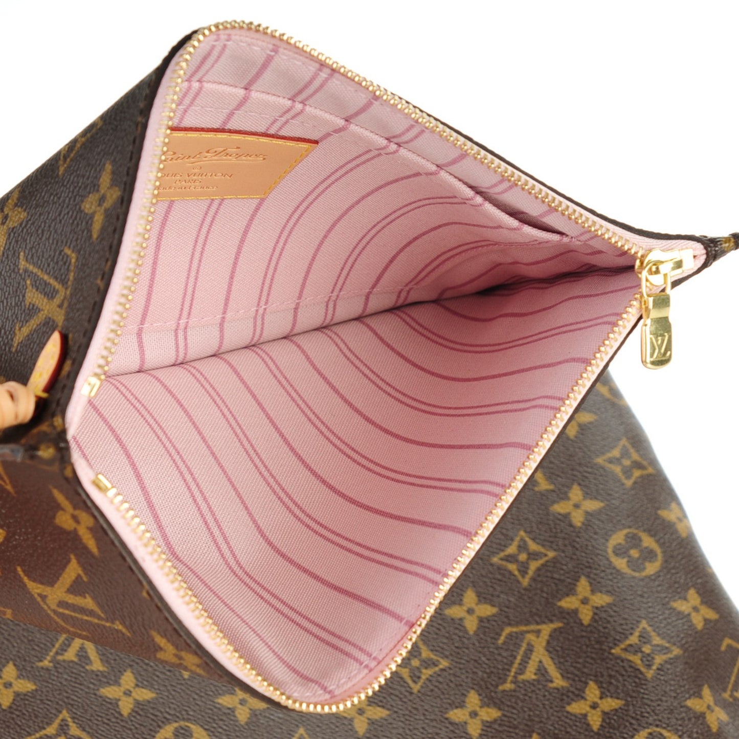 Monogram Saint Tropez V Neverfull MM Rose Ballerine