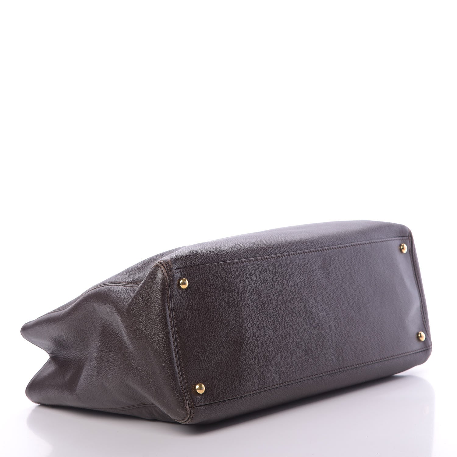 Chanel Calfskin Cerf Executive Shopper Tote Brown 4 of 14